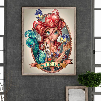 Mermaid Siren - Full Round Drill Diamond Painting 40*50CM