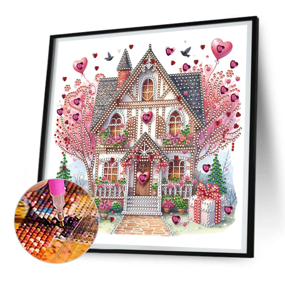 Love House - Special Shaped Drill Diamond Painting 30*30CM