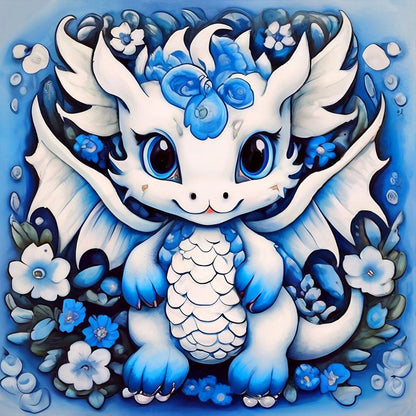 Little Flying Dragon - Full Round Drill Diamond Painting 30*30CM