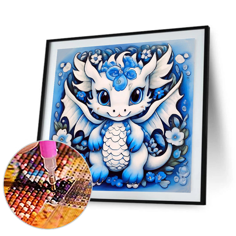 Little Flying Dragon - Full Round Drill Diamond Painting 30*30CM