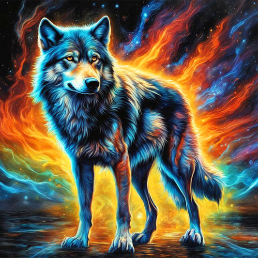 Wolf - Full Round Drill Diamond Painting 30*30CM