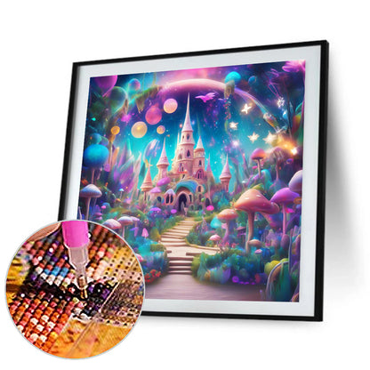 Castle - Full Round Drill Diamond Painting 30*30CM