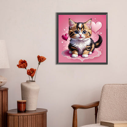 Cute Cat - Full Round Drill Diamond Painting 30*30CM
