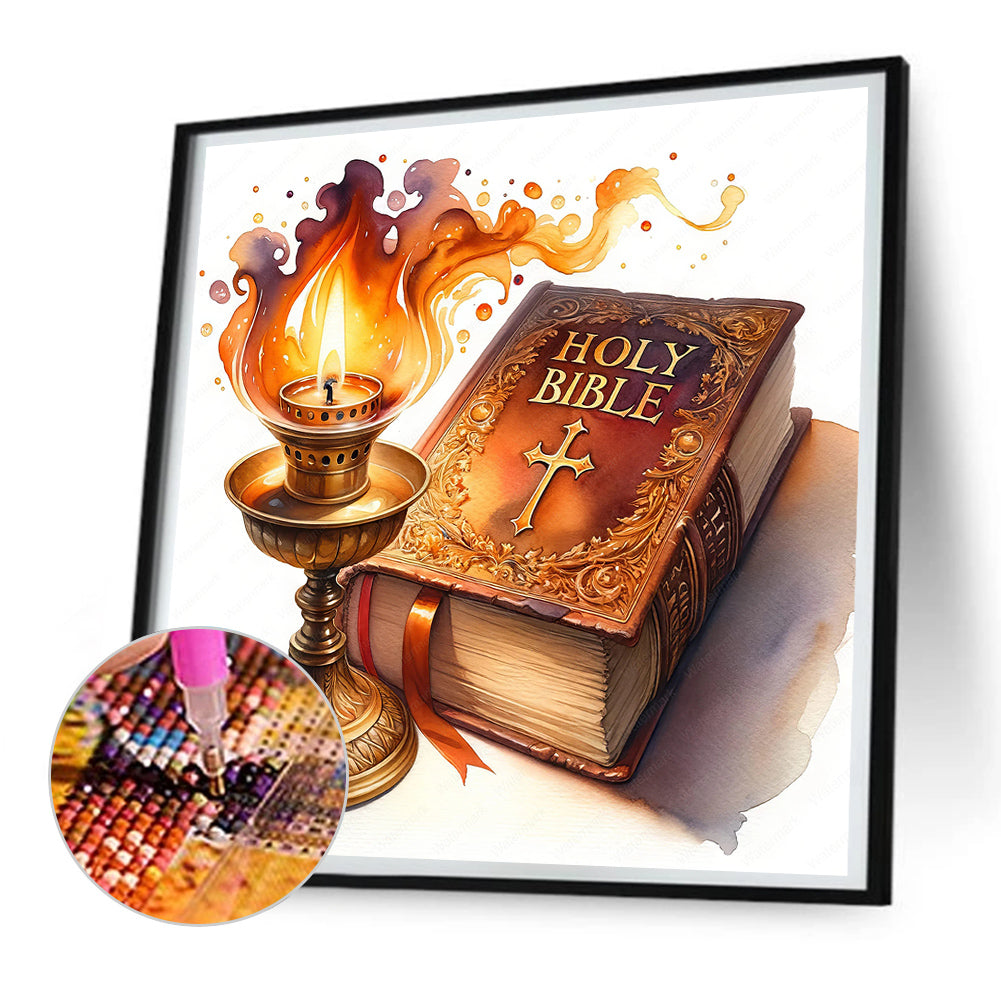 God Bless You Bible - Full Round Drill Diamond Painting 30*30CM