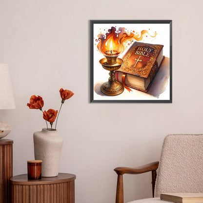 God Bless You Bible - Full Round Drill Diamond Painting 30*30CM