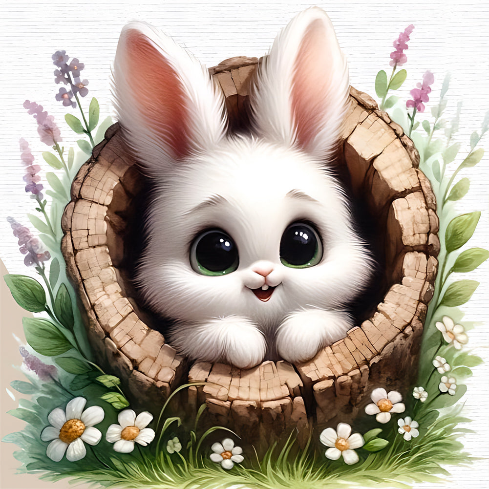 Easter Bunny - Full Round Drill Diamond Painting 30*30CM