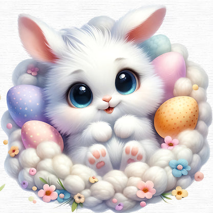 Easter Bunny - Full Round Drill Diamond Painting 30*30CM