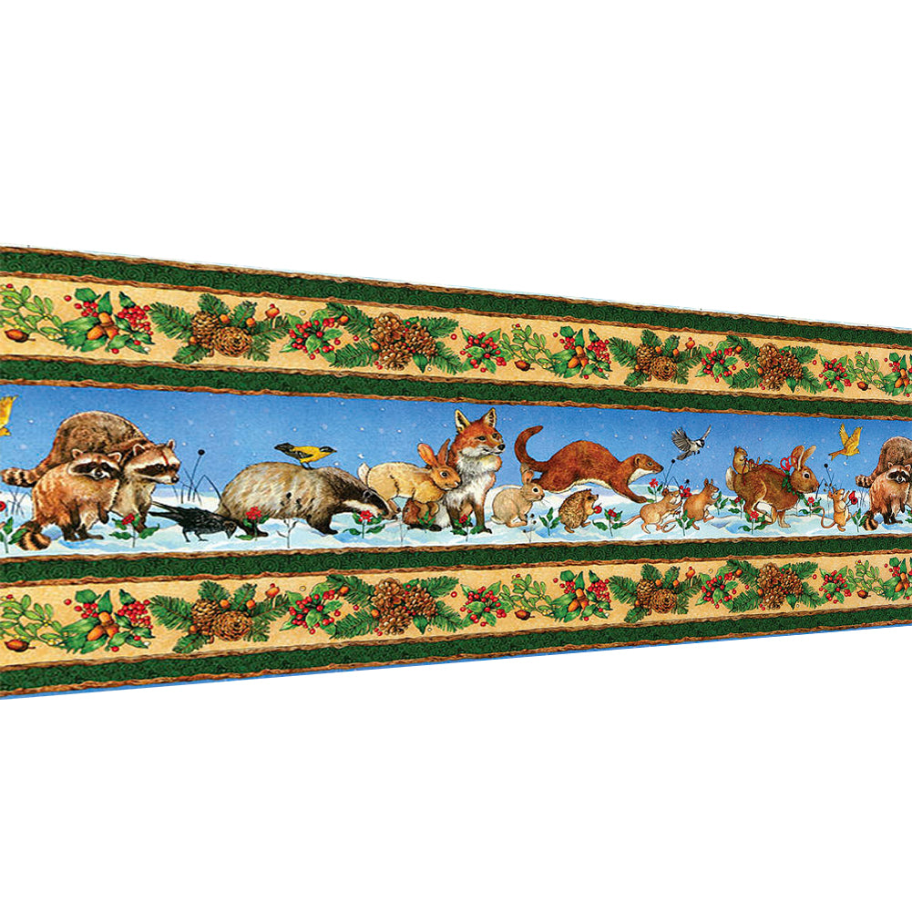 Christmas Animals - 11CT Stamped Cross Stitch 120*55CM