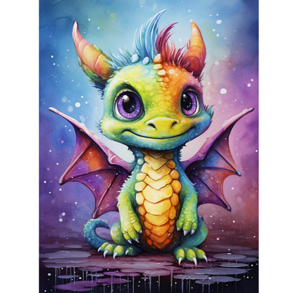 Green Dragon - Full Round Drill Diamond Painting 30*40CM