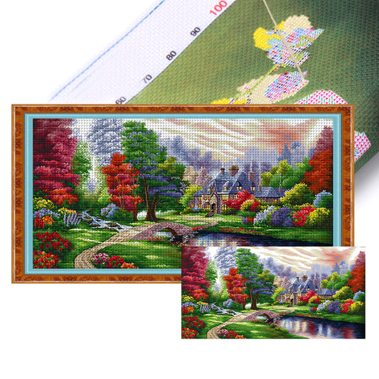 Ambilight - 11CT Stamped Cross Stitch 131*66CM(Joy Sunday)