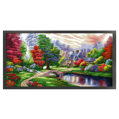 Ambilight - 11CT Stamped Cross Stitch 131*66CM(Joy Sunday)