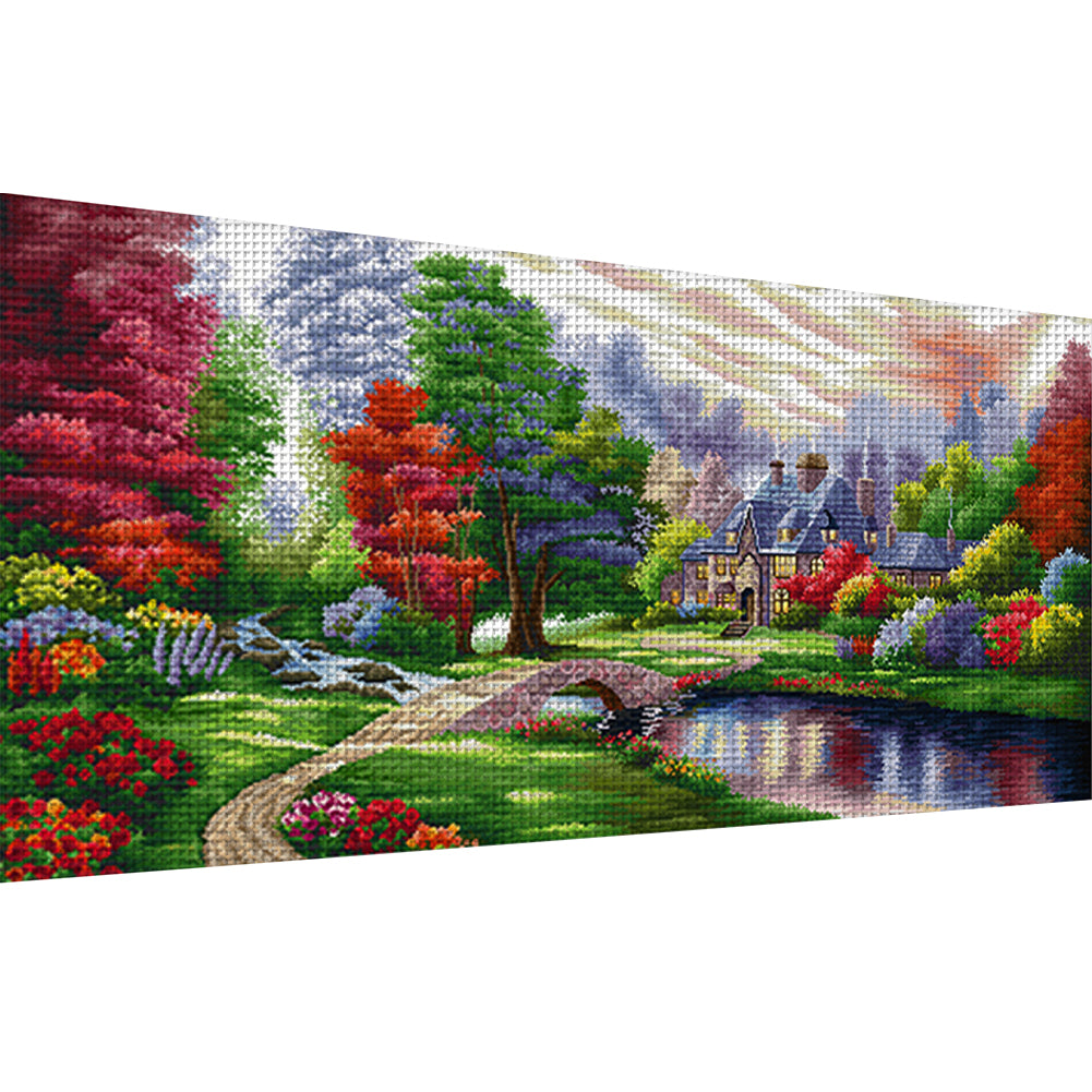 Ambilight - 11CT Stamped Cross Stitch 131*66CM(Joy Sunday)