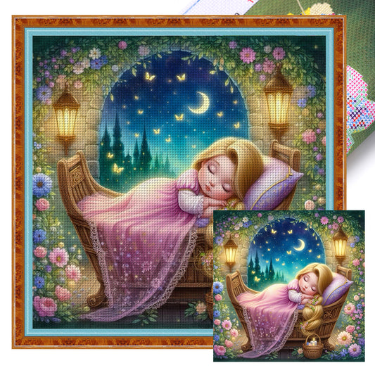 Disney - Rapunzel - 18CT Stamped Cross Stitch 30*30CM