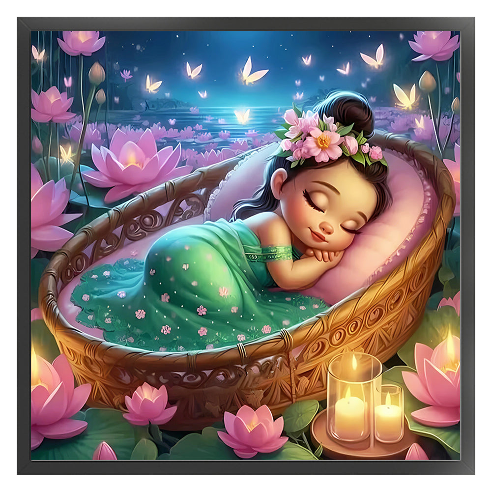 Disney-Princess Tiana - 18CT Stamped Cross Stitch 30*30CM