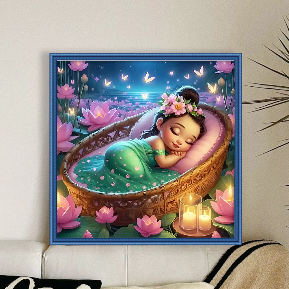 Disney-Princess Tiana - 18CT Stamped Cross Stitch 30*30CM