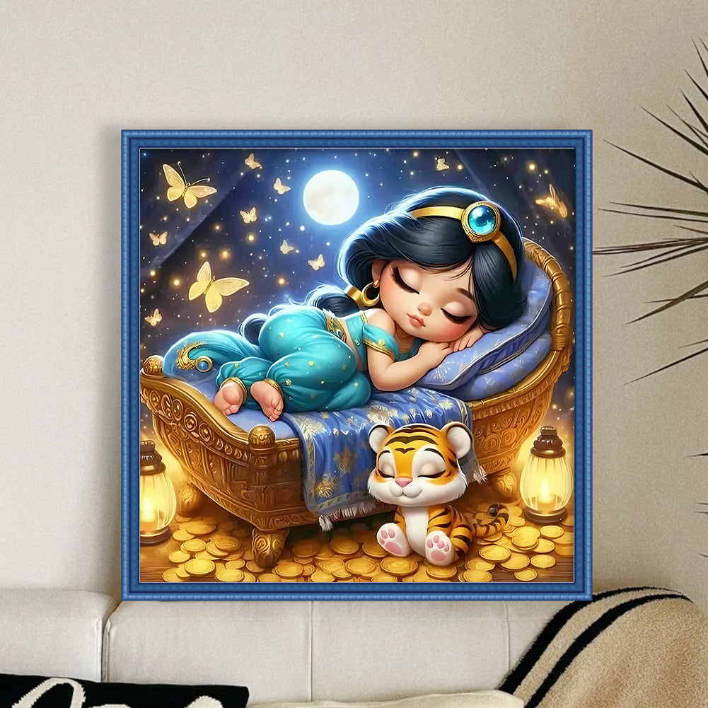 Disney-Princess Jasmine - 18CT Stamped Cross Stitch 30*30CM