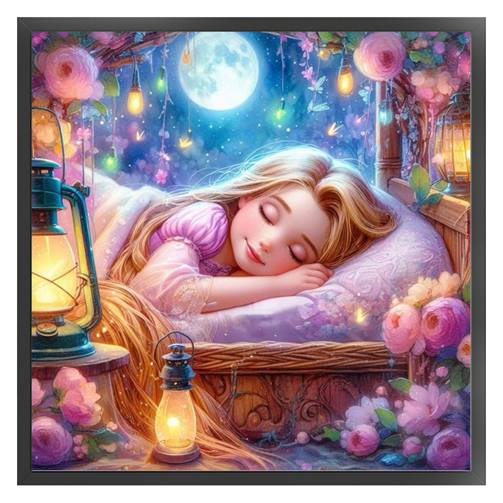 Disney - Rapunzel - 18CT Stamped Cross Stitch 30*30CM