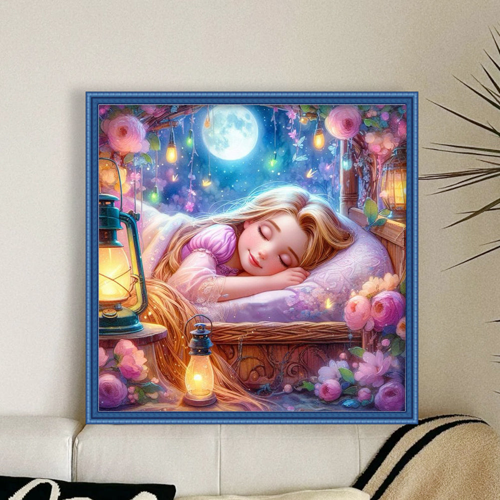 Disney - Rapunzel - 18CT Stamped Cross Stitch 30*30CM