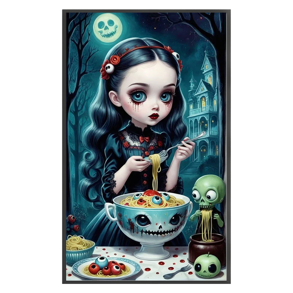 Horror Doll - 11CT Stamped Cross Stitch 45*70CM