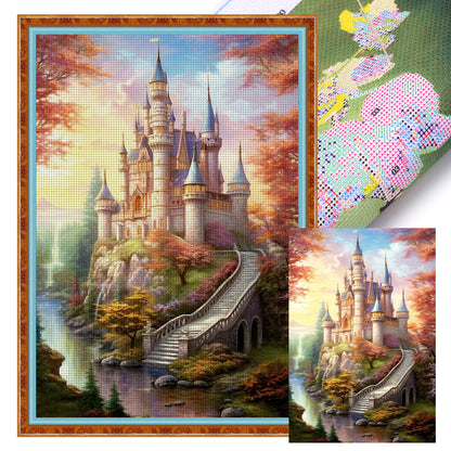 Disney Castle - 16CT Stamped Cross Stitch 40*60CM