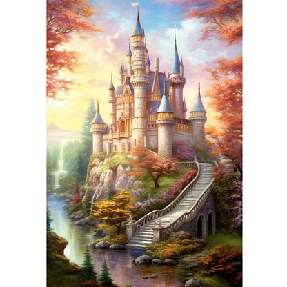 Disney Castle - 16CT Stamped Cross Stitch 40*60CM