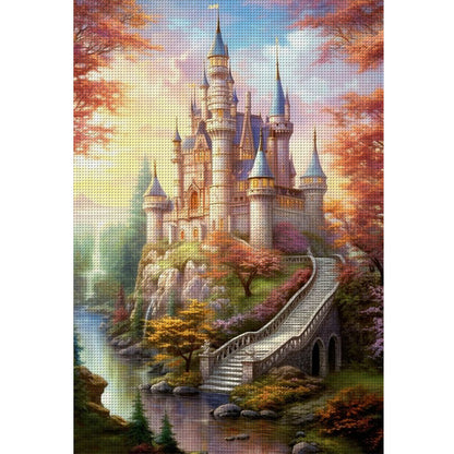 Disney Castle - 16CT Stamped Cross Stitch 40*60CM