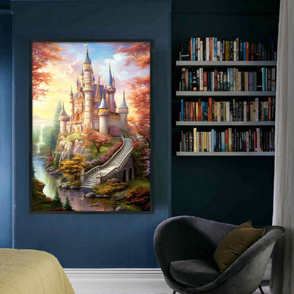 Disney Castle - 16CT Stamped Cross Stitch 40*60CM