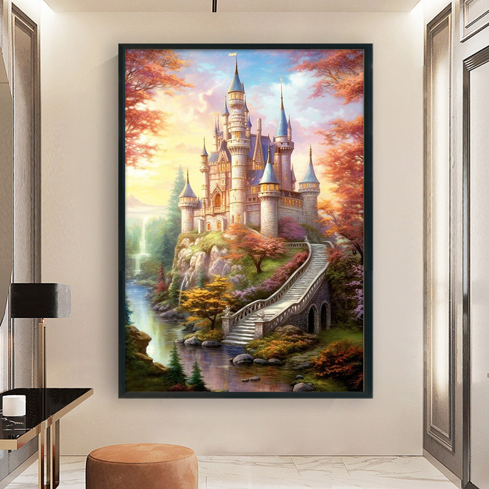 Disney Castle - 16CT Stamped Cross Stitch 40*60CM