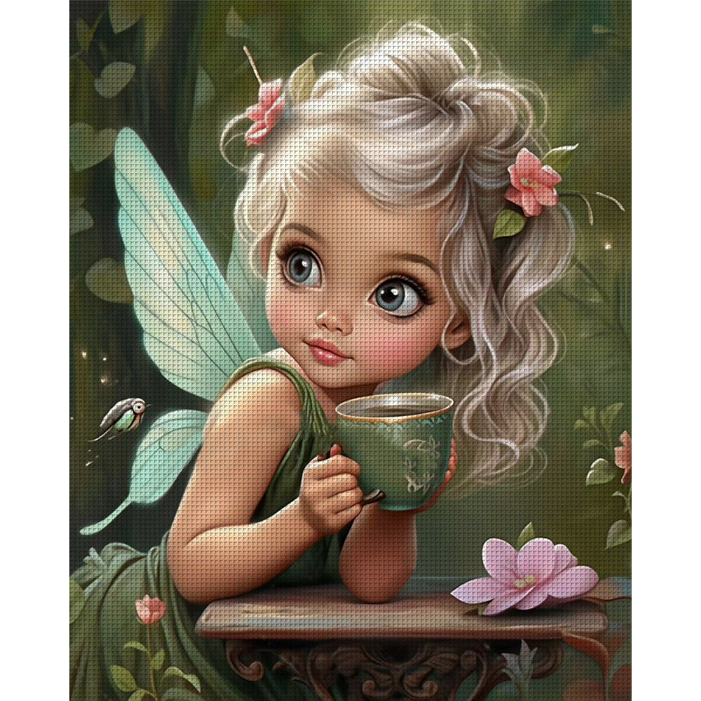 Butterfly Fairy - 11CT Stamped Cross Stitch 40*50CM