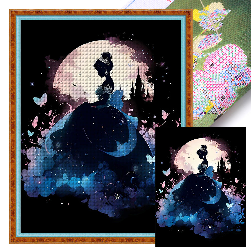 Disney Princess Tiana - 11CT Stamped Cross Stitch 50*65CM