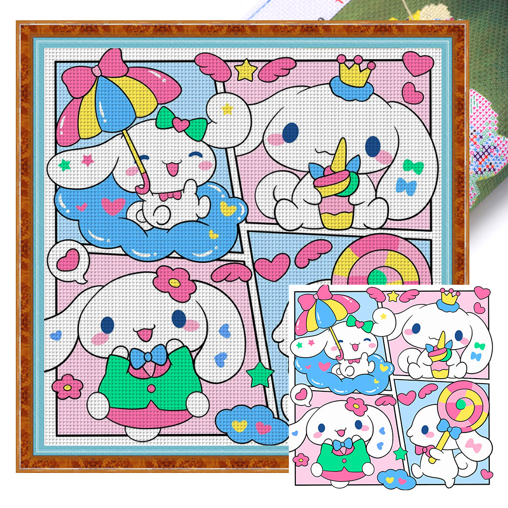 Cartoon - 11CT Stamped Cross Stitch 50*50CM