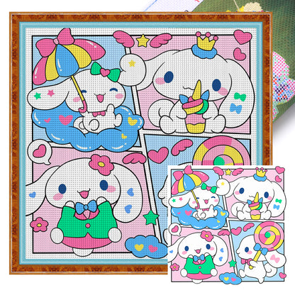 Cartoon - 11CT Stamped Cross Stitch 50*50CM