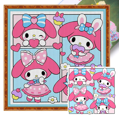 Cartoon - 11CT Stamped Cross Stitch 50*50CM