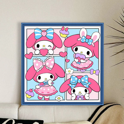 Cartoon - 11CT Stamped Cross Stitch 50*50CM