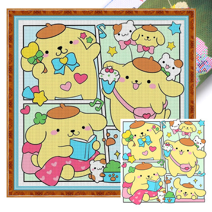 Cartoon - 11CT Stamped Cross Stitch 50*50CM