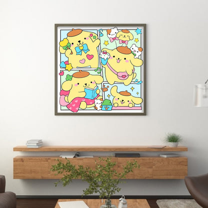 Cartoon - 11CT Stamped Cross Stitch 50*50CM