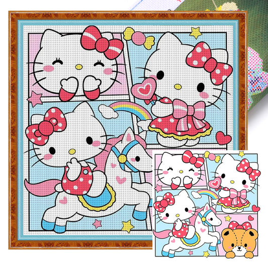 Cartoon - 11CT Stamped Cross Stitch 50*50CM