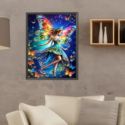 Butterfly Fairy - Full Round Drill Diamond Painting 30*40CM