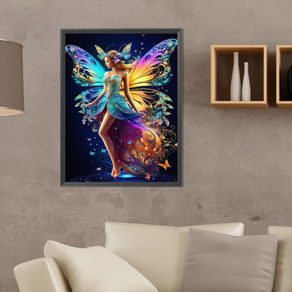 Butterfly Fairy - Full Round Drill Diamond Painting 30*40CM