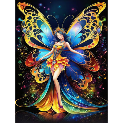 Butterfly Fairy - Full Round Drill Diamond Painting 30*40CM