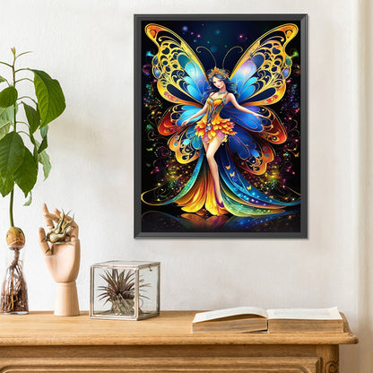 Butterfly Fairy - Full Round Drill Diamond Painting 30*40CM