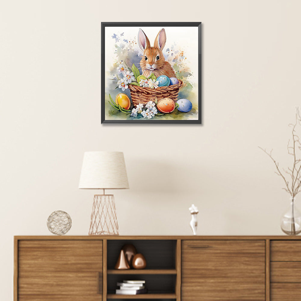 Easter Egg Bunny - Special Shaped Drill Diamond Painting 30*30CM
