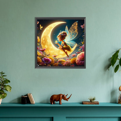 Star And Moon Elf - Full Round Drill Diamond Painting 30*30CM