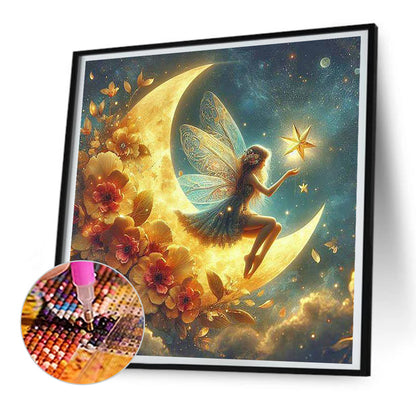 Star And Moon Elf - Full Round Drill Diamond Painting 30*30CM