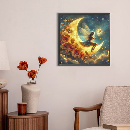 Star And Moon Elf - Full Round Drill Diamond Painting 30*30CM