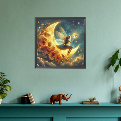 Star And Moon Elf - Full Round Drill Diamond Painting 30*30CM