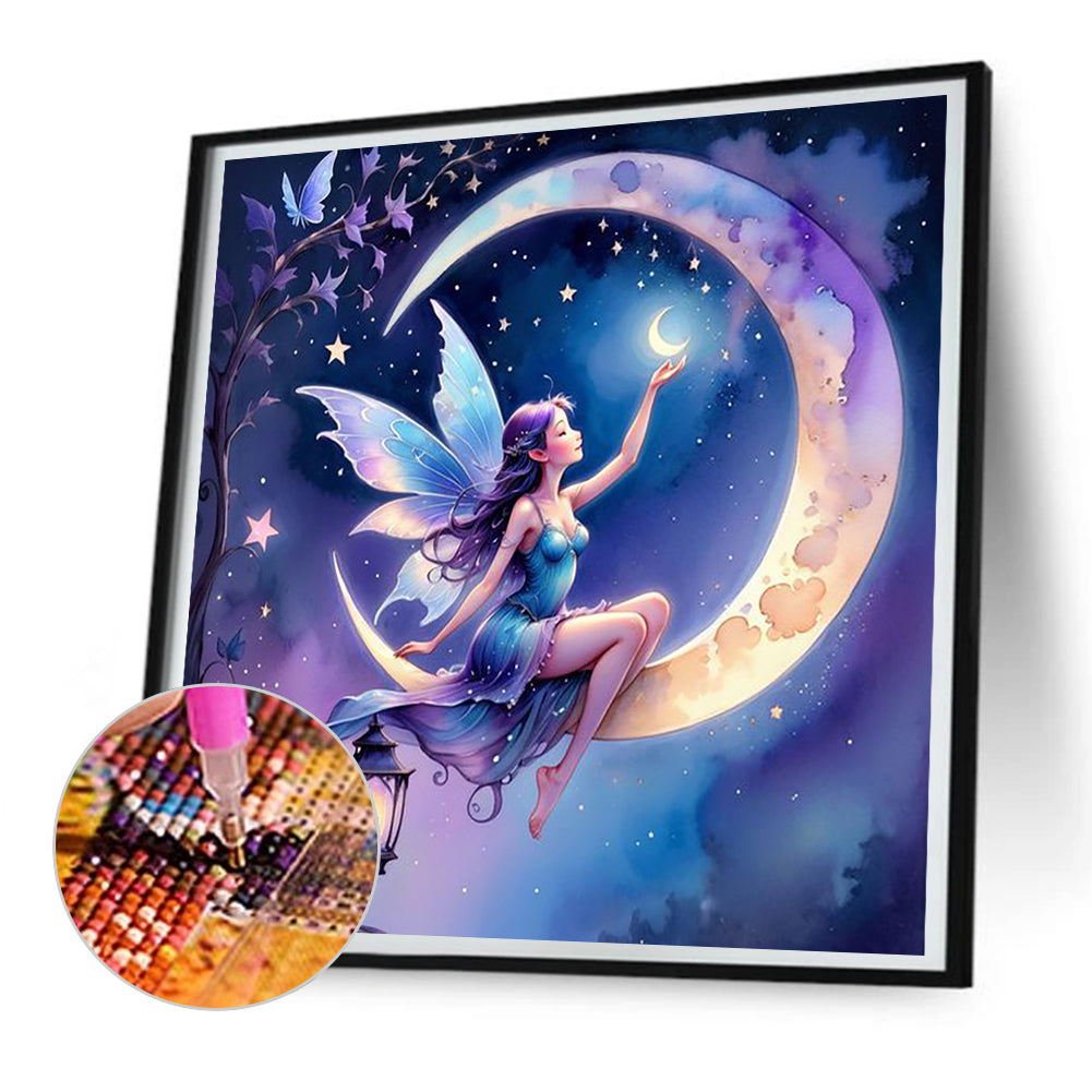 Star And Moon Elf - Full Round Drill Diamond Painting 30*30CM