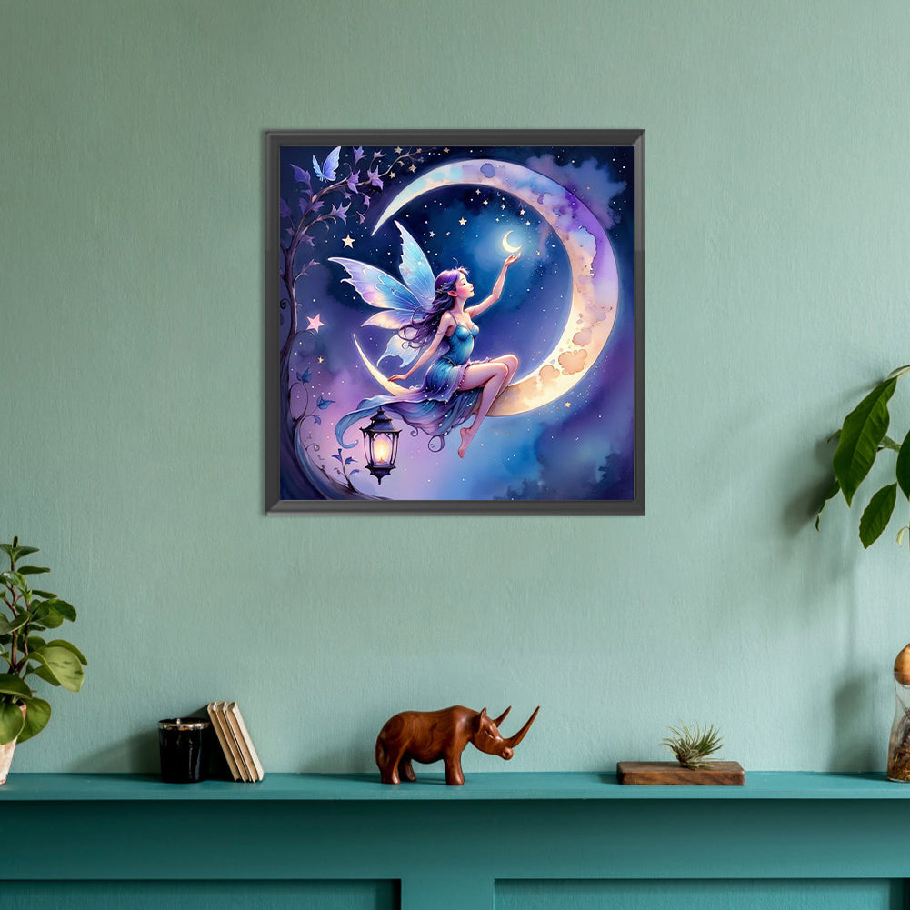 Star And Moon Elf - Full Round Drill Diamond Painting 30*30CM