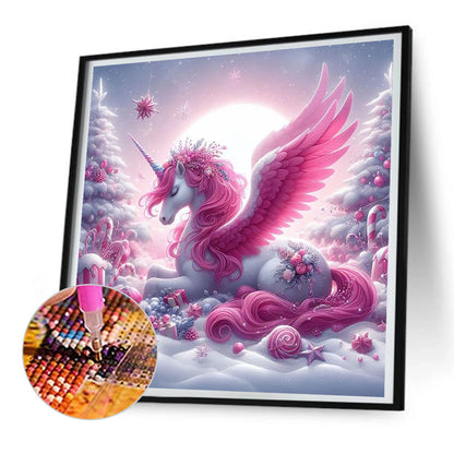 Garden Unicorn - Full Round Drill Diamond Painting 30*30CM