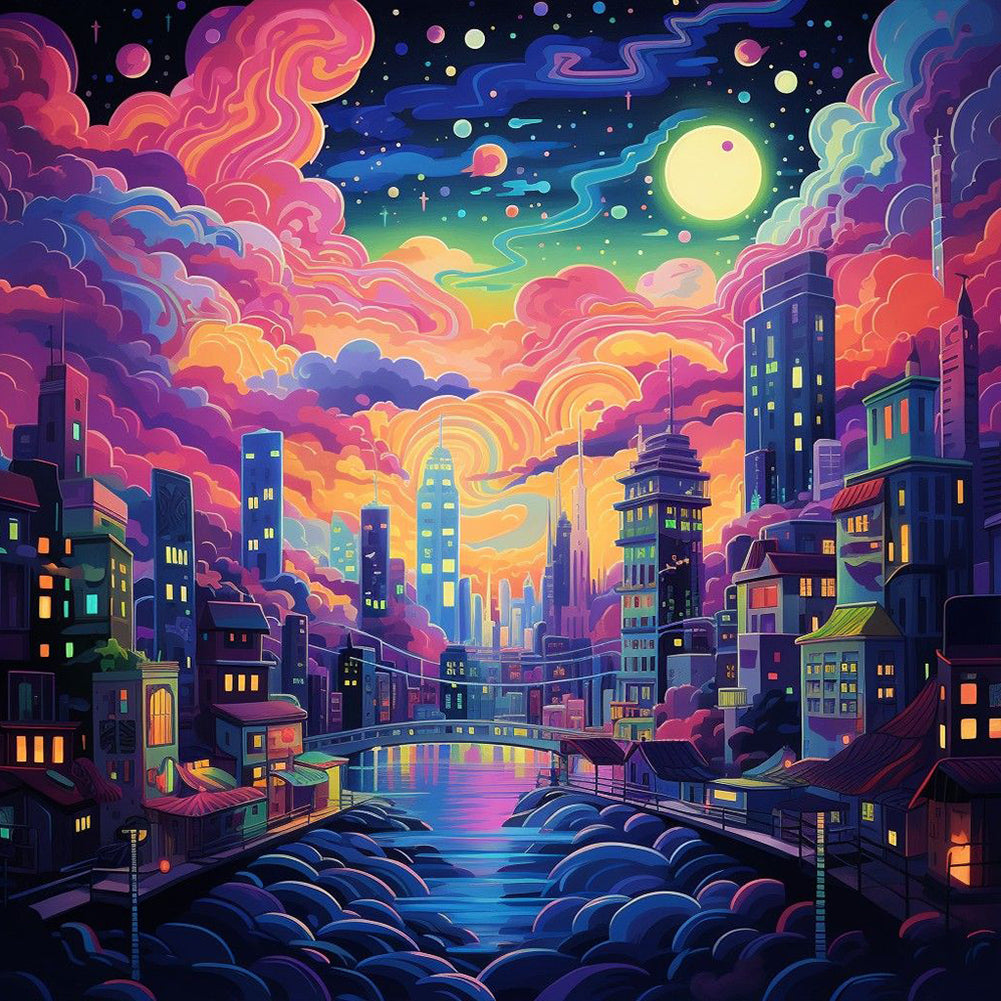 Fantasy World¡¤Silent Night - Full Round Drill Diamond Painting 30*30CM
